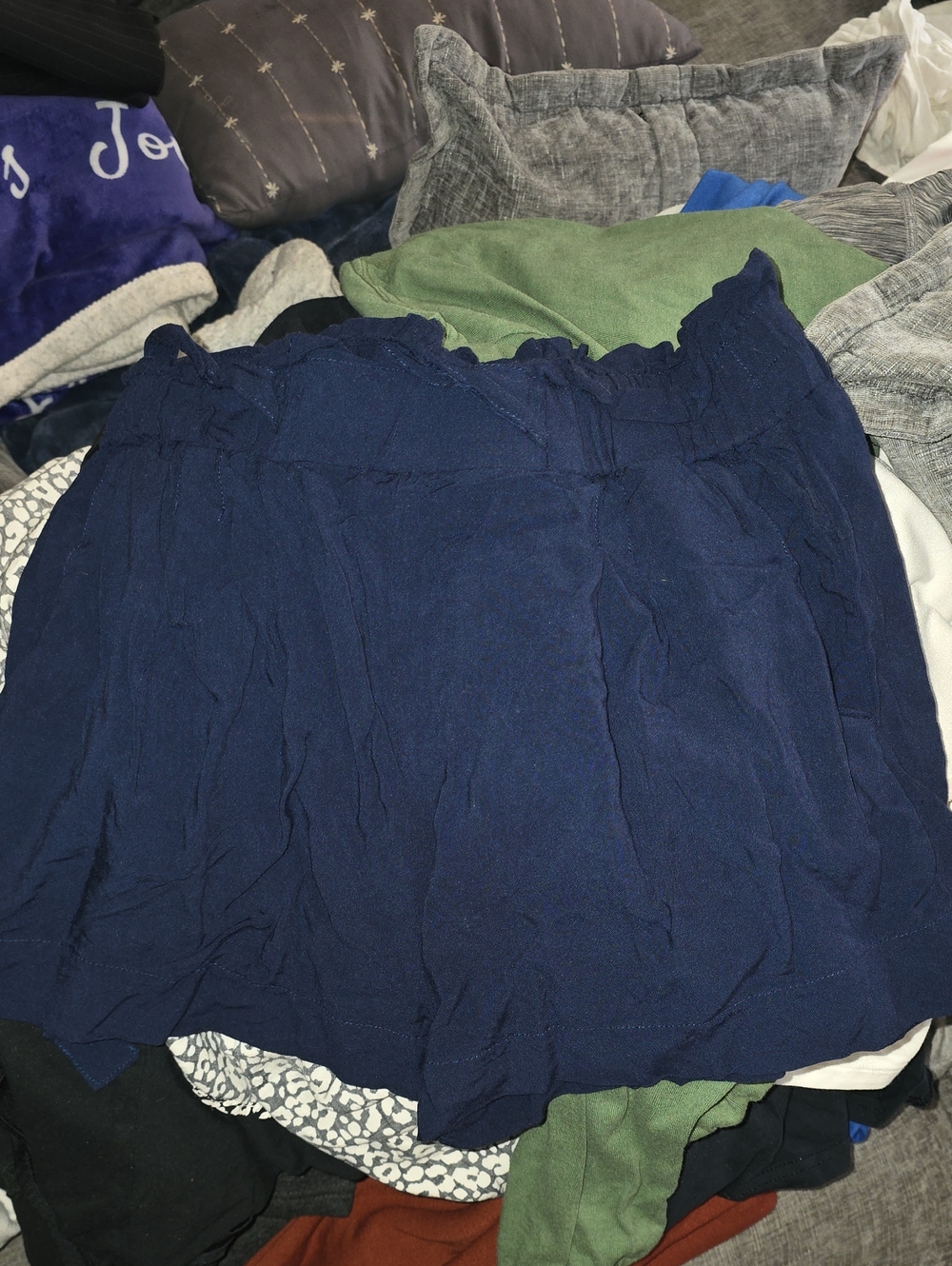 Ambiance Navy Blue Circle Skater Skirt
